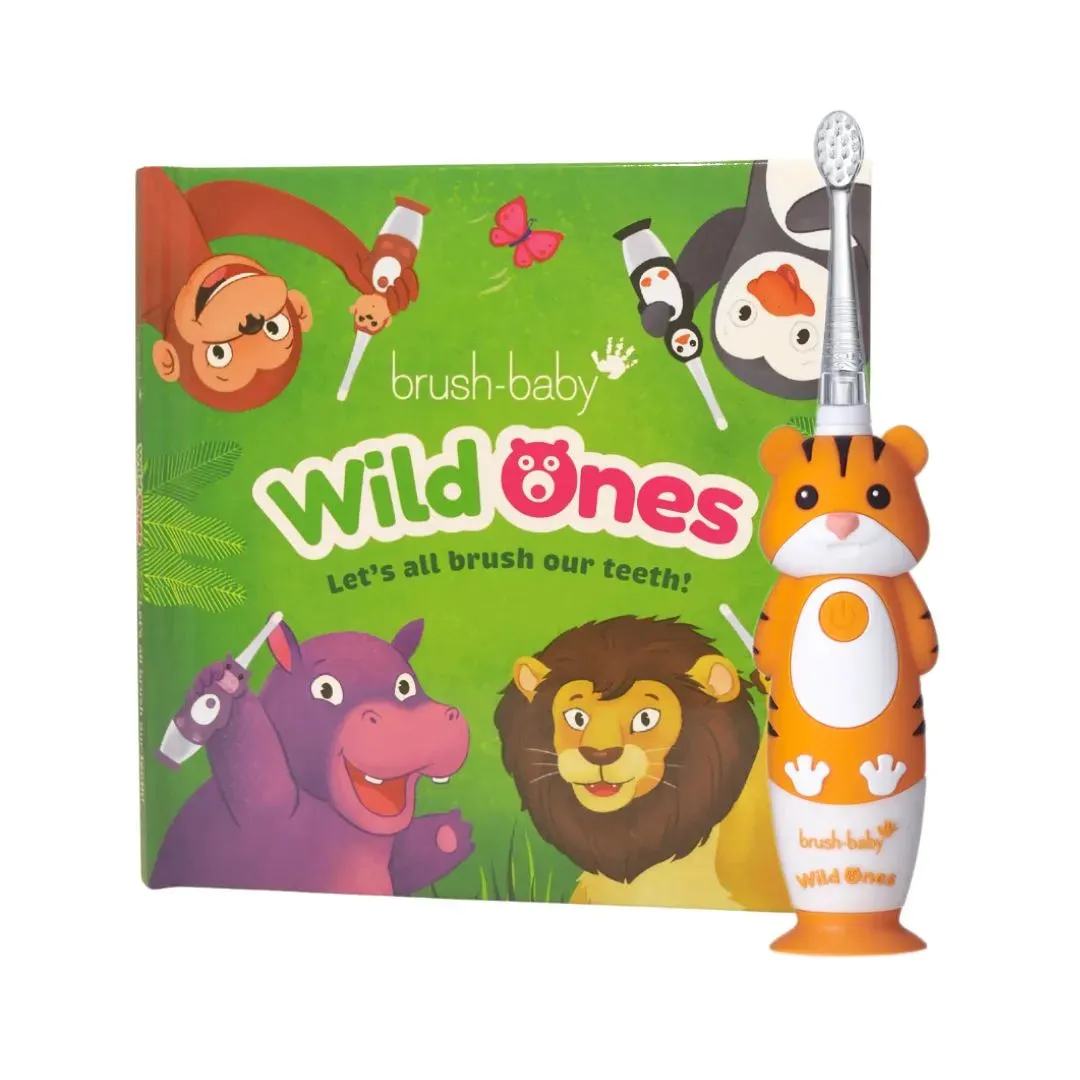 WildOnes™ Tiger Rechargeable Kids Toothbrush Gift Set