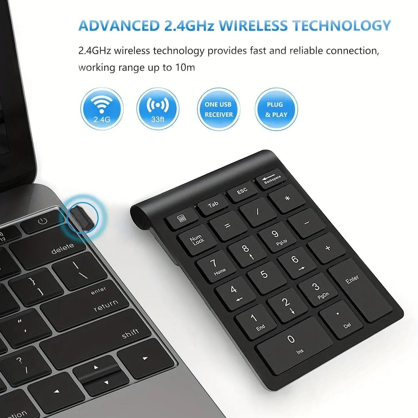 Wireless Digital Keyboard Silent BT Notebook Universal Portable External Ultra-thin Mini Version Handheld Keyboard