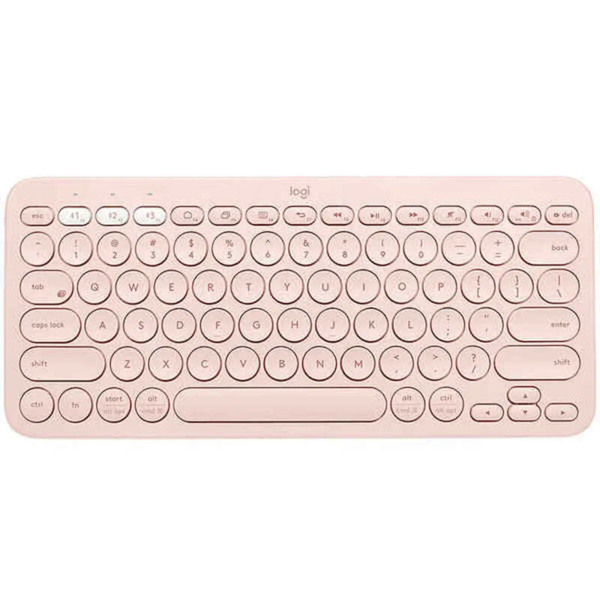 Wireless Keyboard Logitech K380  Pink Spanish Qwerty