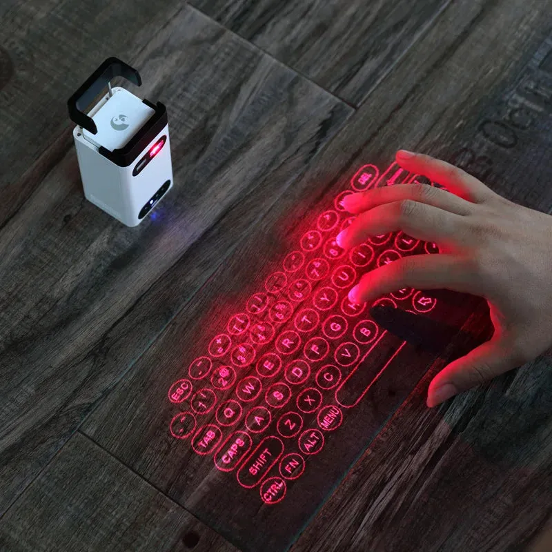 Wireless Laser Projection Keyboard & Mouse Combo