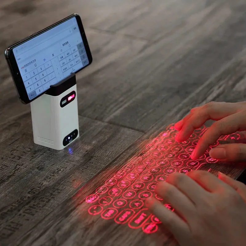 Wireless Laser Projection Keyboard & Mouse Combo