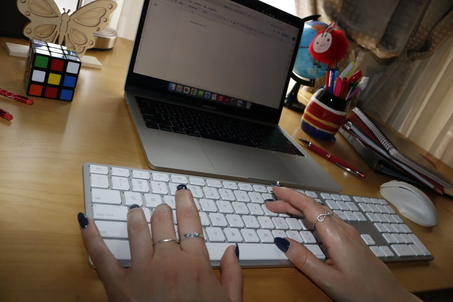 Wireless USB-C Aluminum Keyboard for Mac – Silver