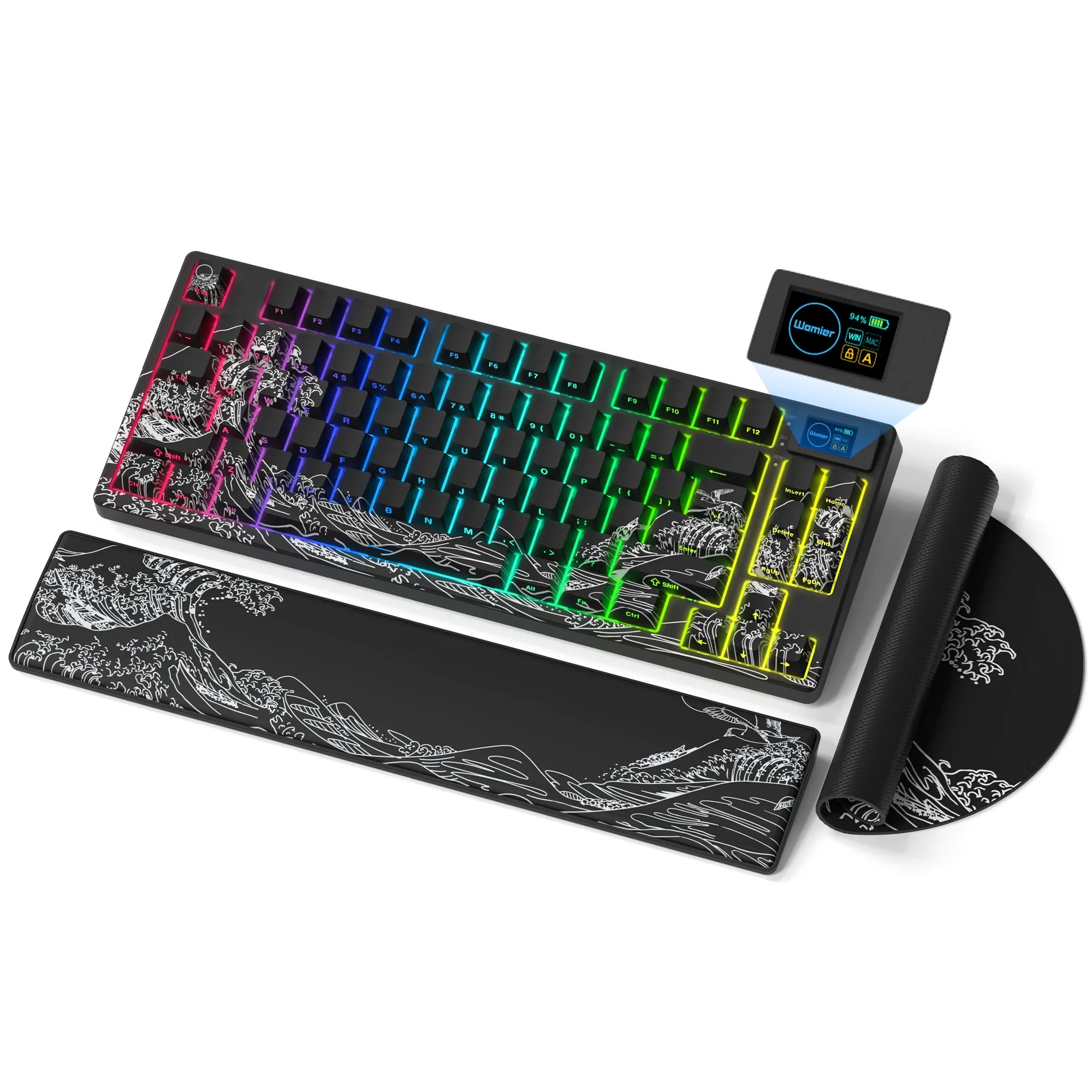 Womier SK80 PRO Themed 75% Wireless Keyboard with Multimedia Display