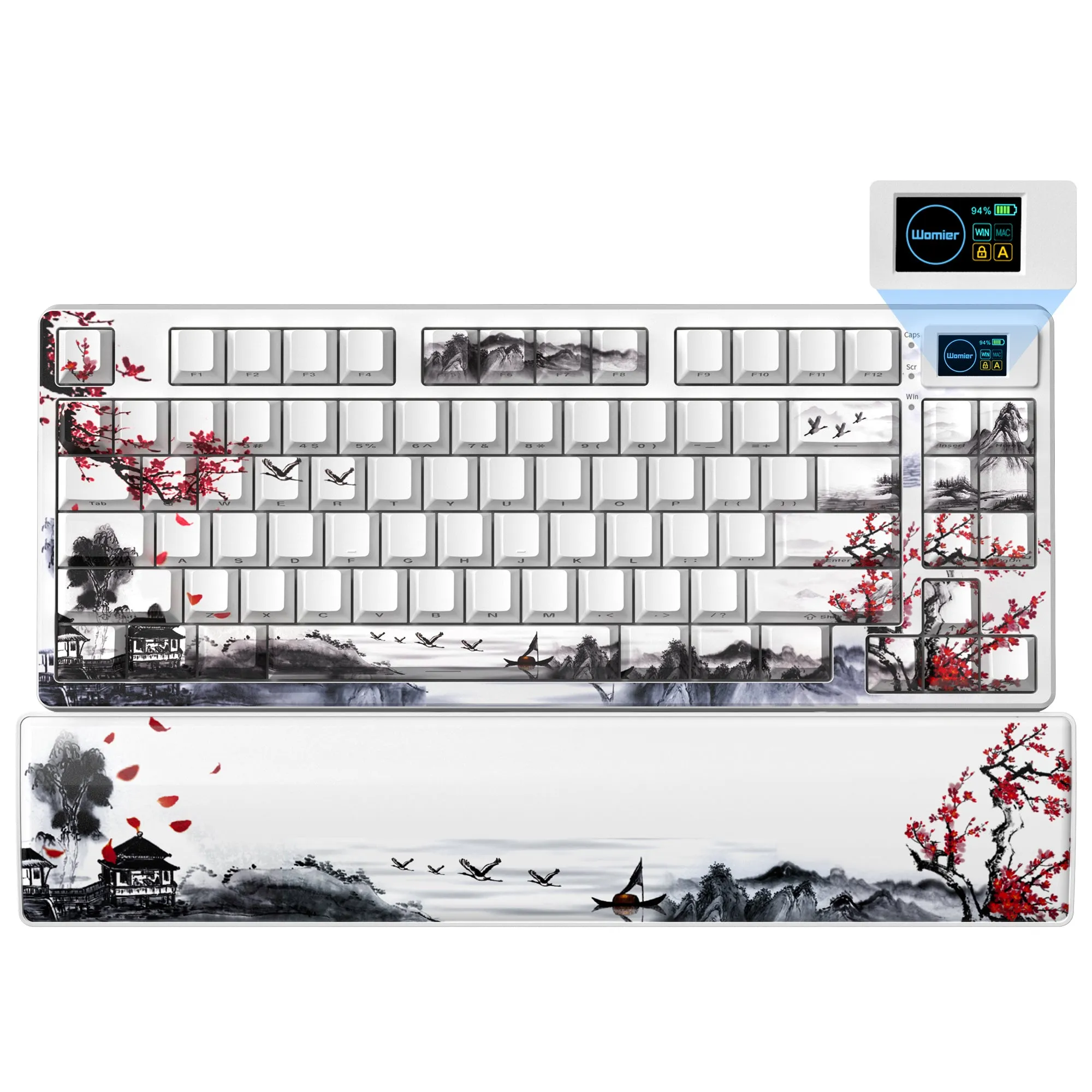 Womier SK80 PRO Themed 75% Wireless Keyboard with Multimedia Display