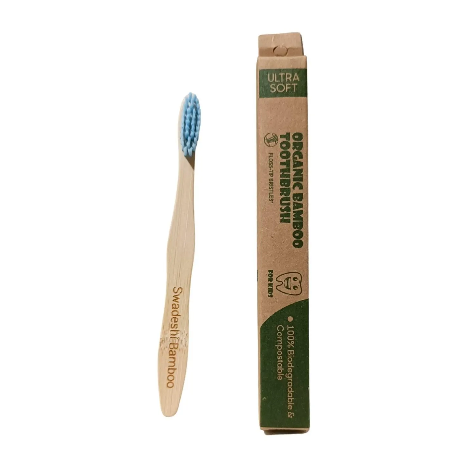 Wooden Bamboo Toothbrush | Pack of 2 | Ultra-Soft Bristles | BPA Free | Biodegradable and Compostable