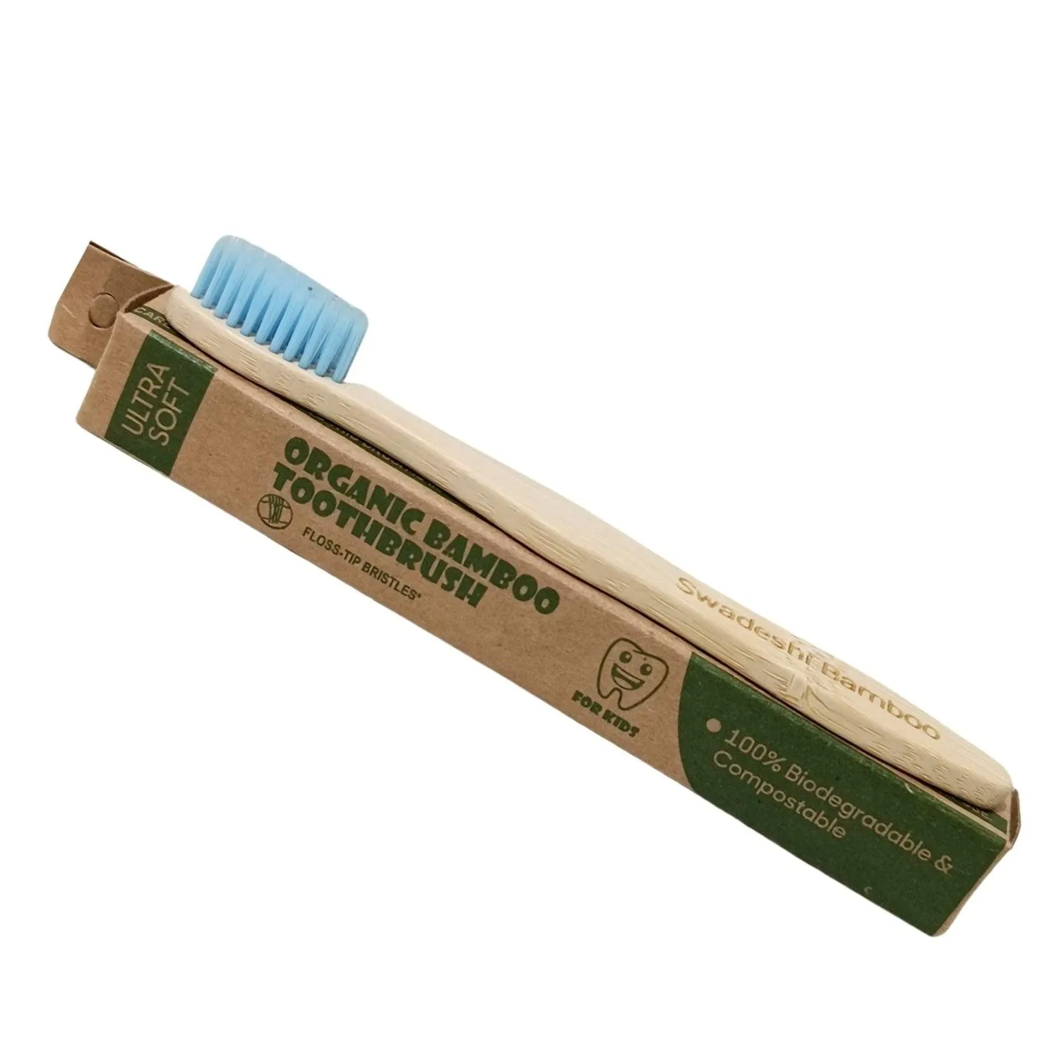 Wooden Bamboo Toothbrush | Pack of 2 | Ultra-Soft Bristles | BPA Free | Biodegradable and Compostable