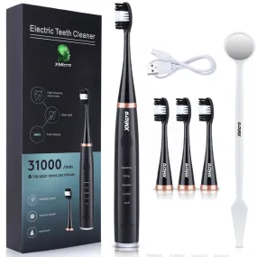 XMicro® Oral Care Electric Ultrasonic Toothbrush Waterproof Ultra Whitening USB