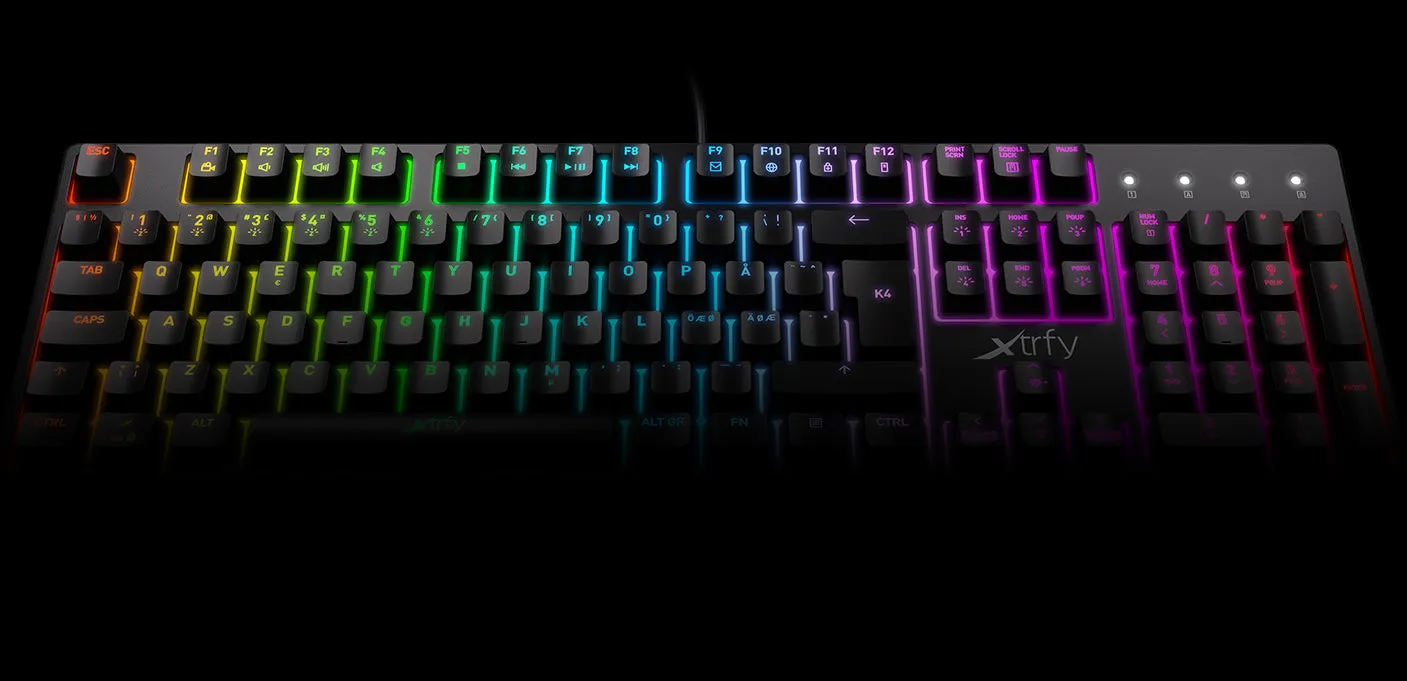 XTRFY K4 RGB Mechanical Gaming Keyboard with RGB LED Illumination