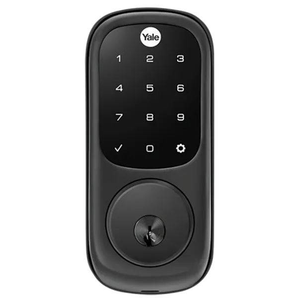 Yale Assure Keyed Electronic Digital Deadbolt Matt Black with Home Module