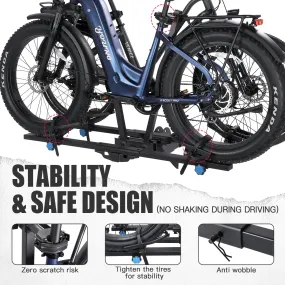 Young Electric 200 lbs Hitch - 2 Bike Rack